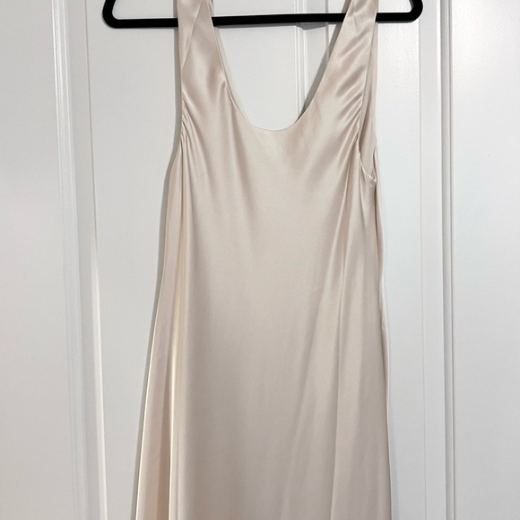 NWT Reformation Cream Satin Dress - Picture 5 of 6